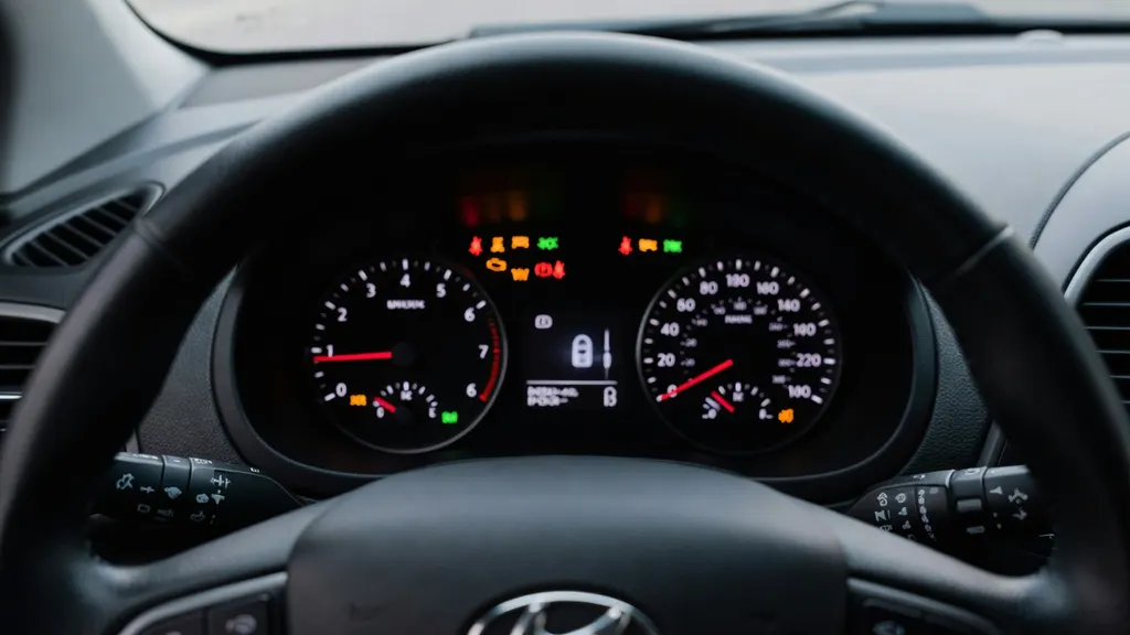 Hyundai ix20 – kontrolki na desce rozdzielczej