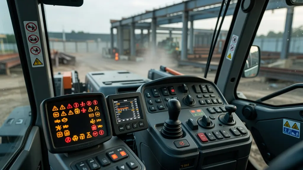 Merlo – kontrolki i komunikaty w maszynach roboczych