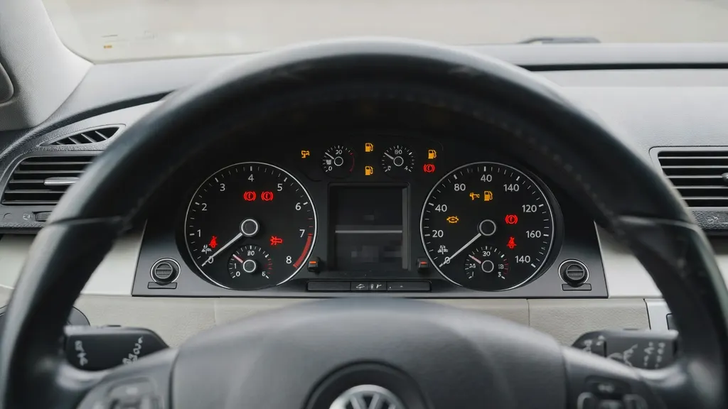Passat B6 – kontrolki na desce i możliwe przyczyny ostrzeżeń